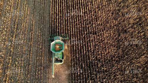 Aerial of Corn Harvest 268272