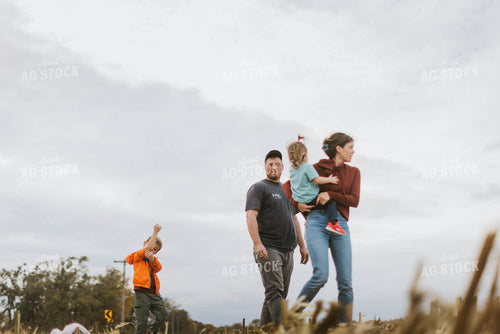 Farm Family in Field 8530