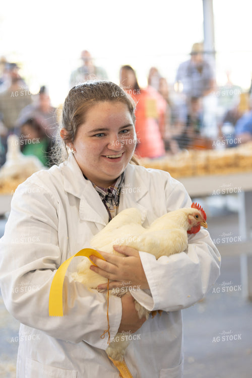 Judging Chickens at Fair 52502