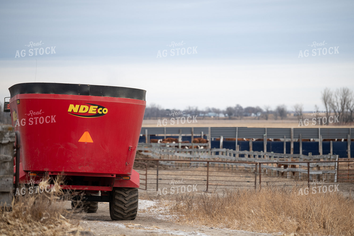 Feed Wagon in Farmyard 212170