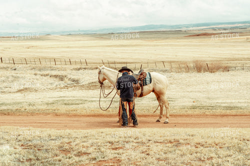 Rancher with Horse 58044