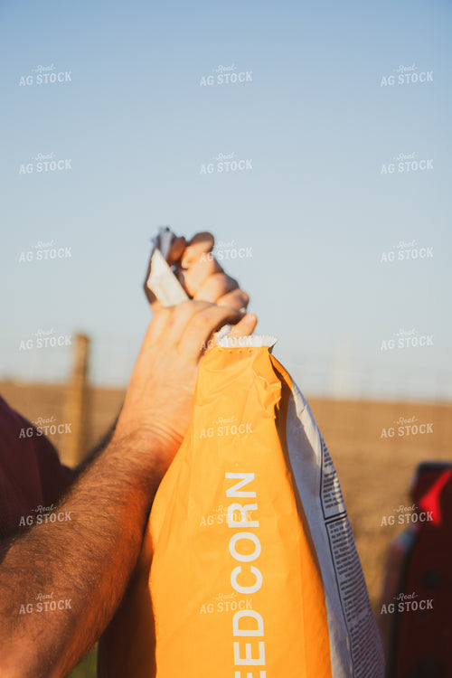 Loading Planter with Seed Bags 67709