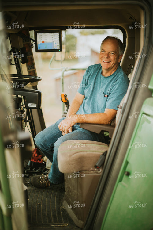 Farmer in Combine 6617
