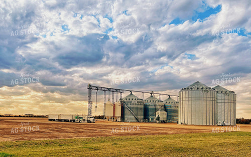 Aerial of Grain Storage 141268