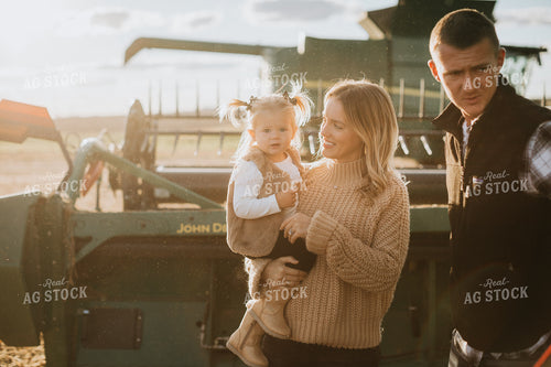 Farm Family in Soybean Field 6872