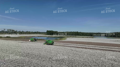Aerial of Cotton Harvest 149110