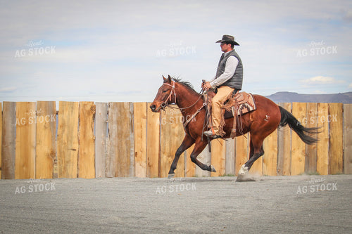 Male Rancher on Horse 78057