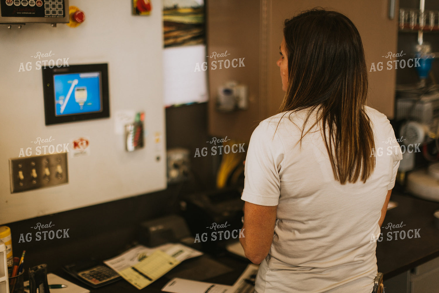 Woman Farmer Treats Seed 7565