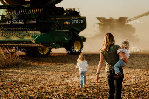 Farm Family Going for a Ride at Harvest 9233