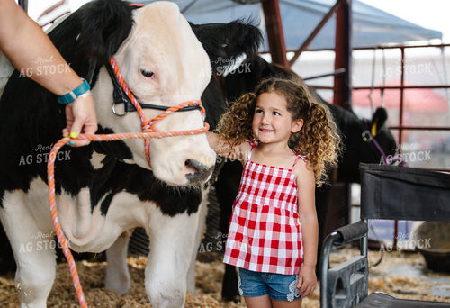 Farm Kid Petting Cow 219061