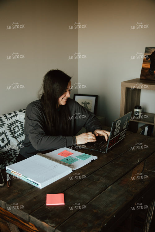 Female Farmer on Computer 67670