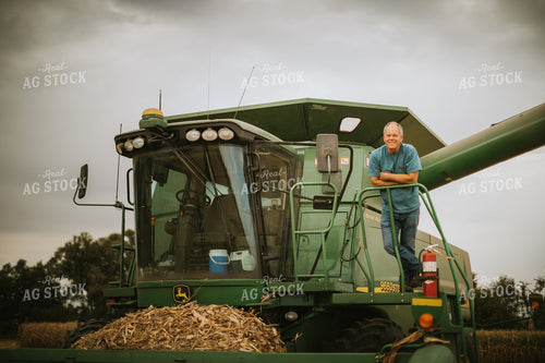 Farmer in Combine 6622