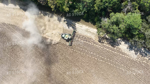 Aerial of Soybean Harvest 79889