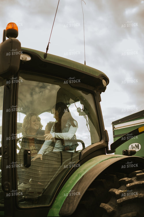 Farm Family in Tractor 6596