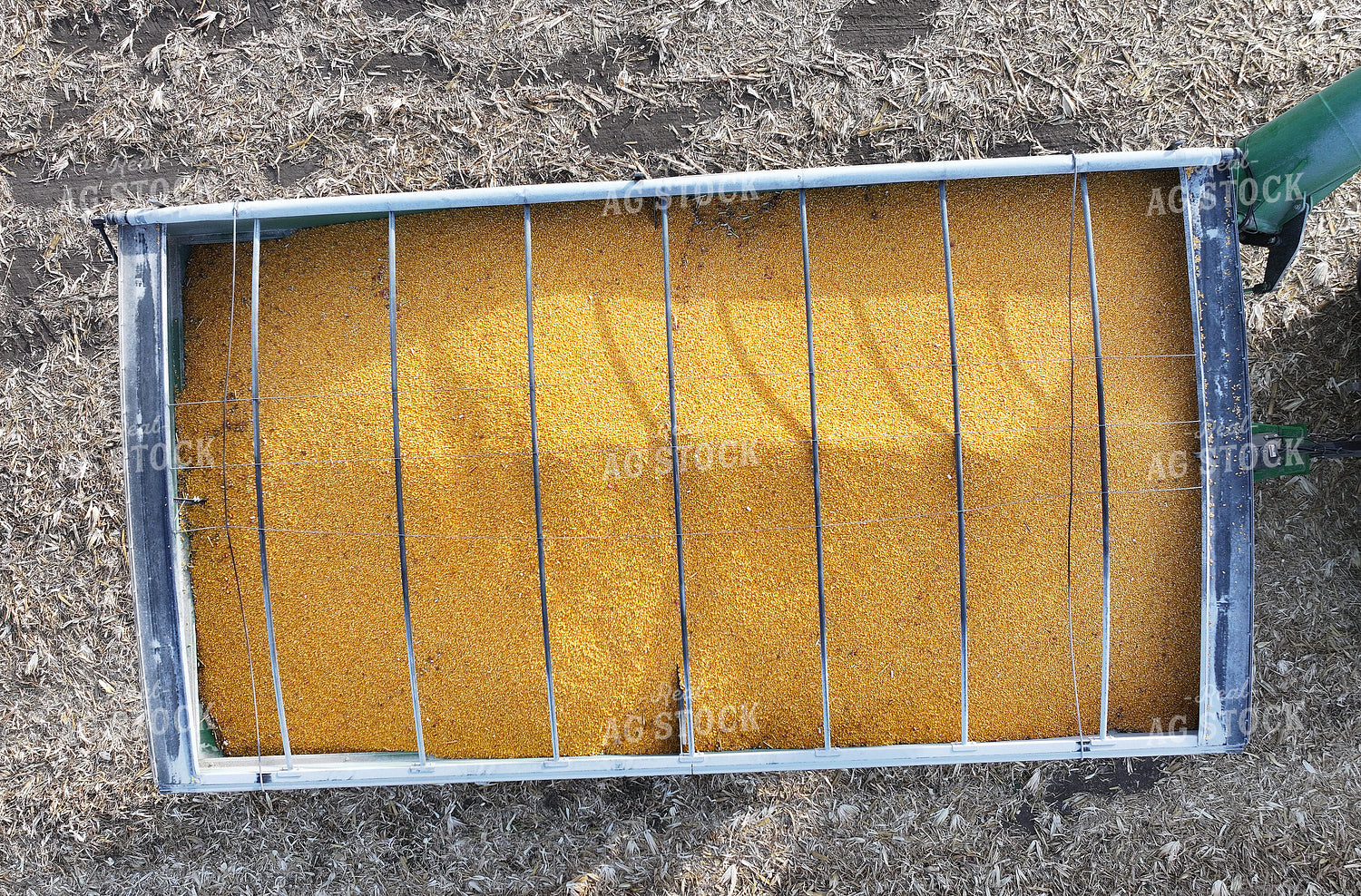Aerial of Grain in Wagon 141500