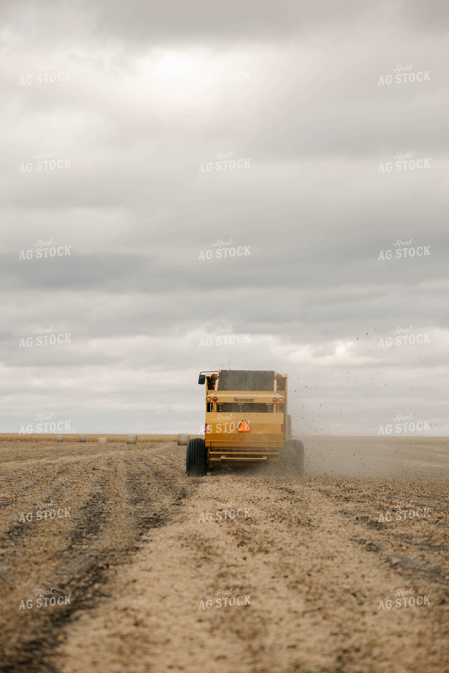 Baling Soybean Stubble 152891