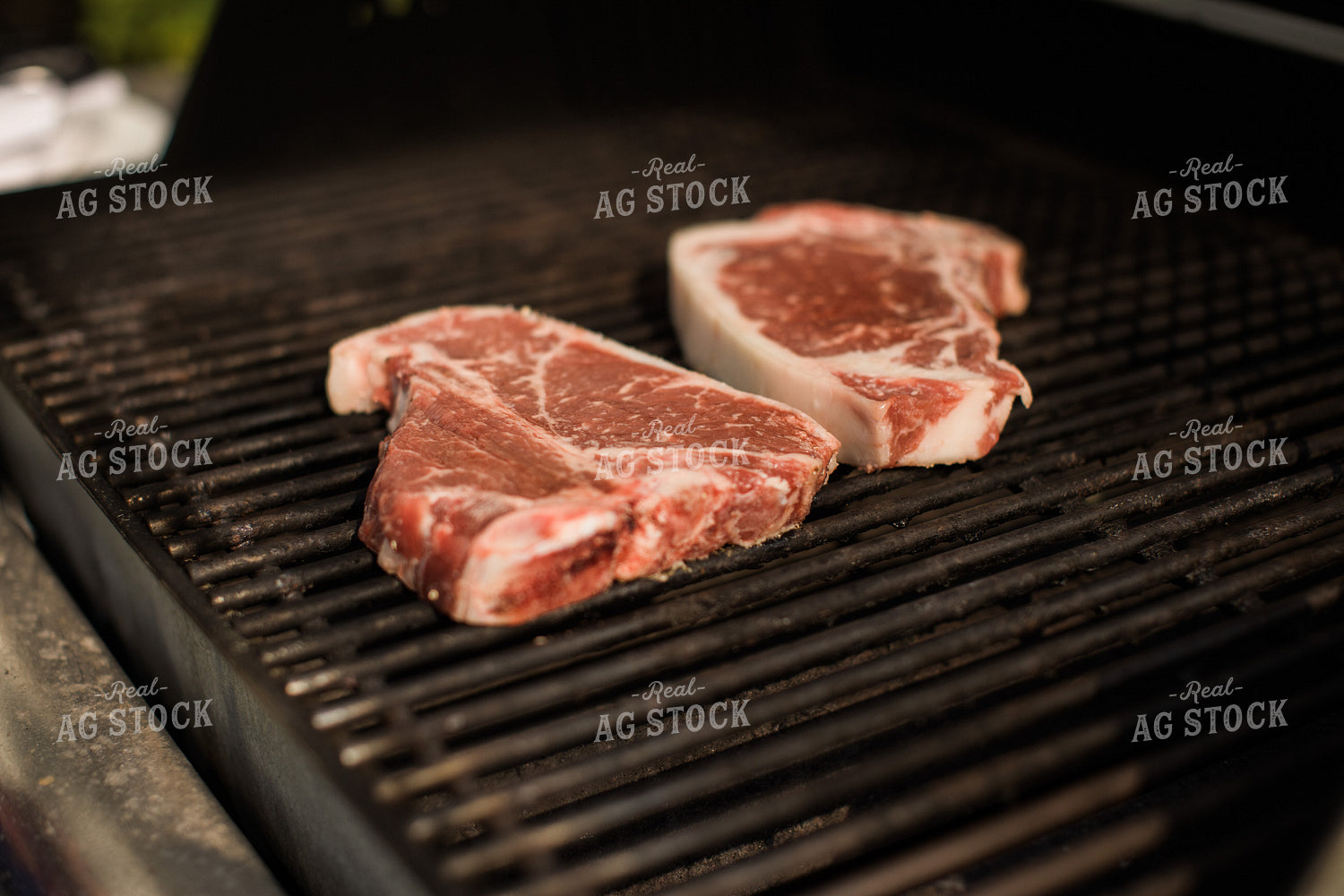 Farm Wife Grilling Steak 4415
