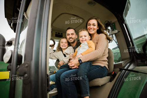 Farm Family in Tractor 6636