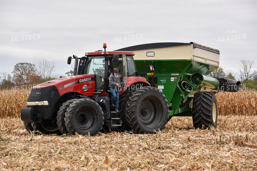 Farmer Climbing out of Tractor 84211
