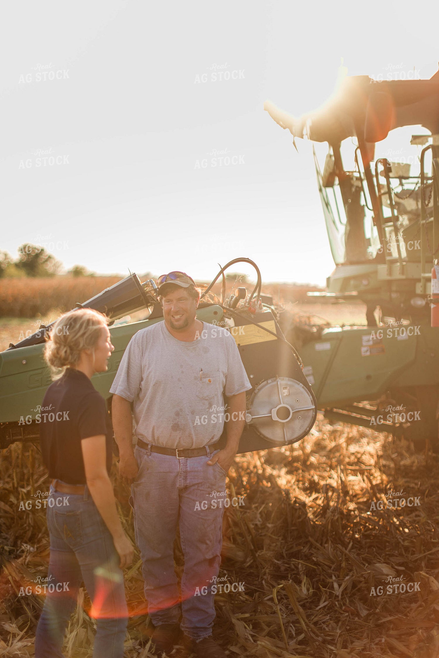 Farmer and Agronomist Talking in Field 8268