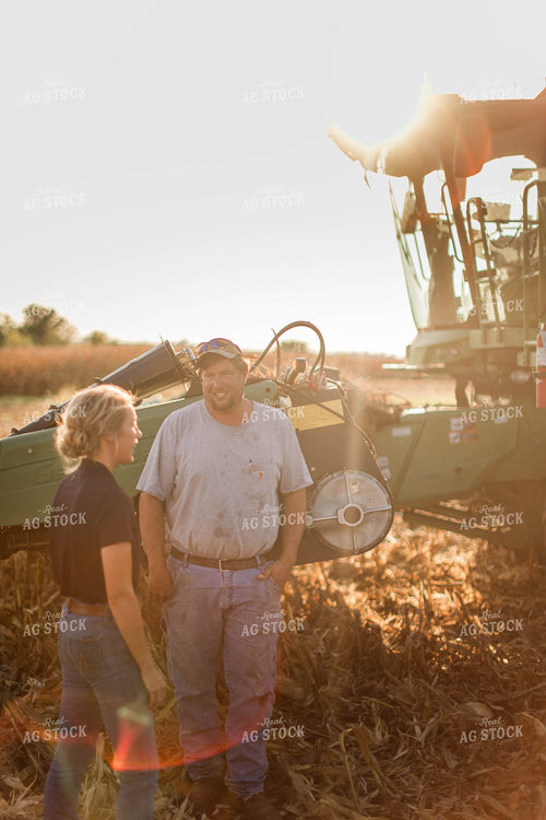 Farmer and Agronomist Talking in Field 8268