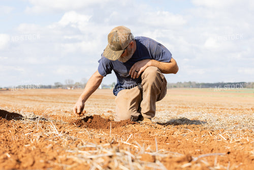 Farmer Checking Soil 79855