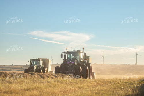 Tractors Baling Hay 72083