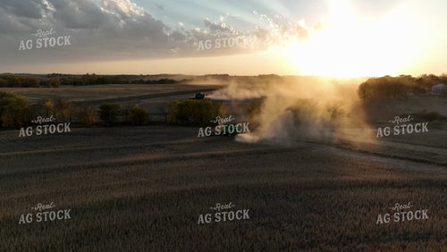 Aerial of Soybean Harvest 236050