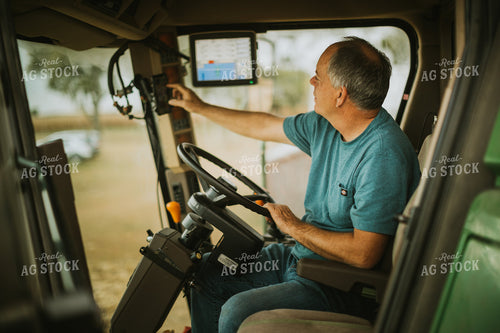 Farmer in Combine 6621