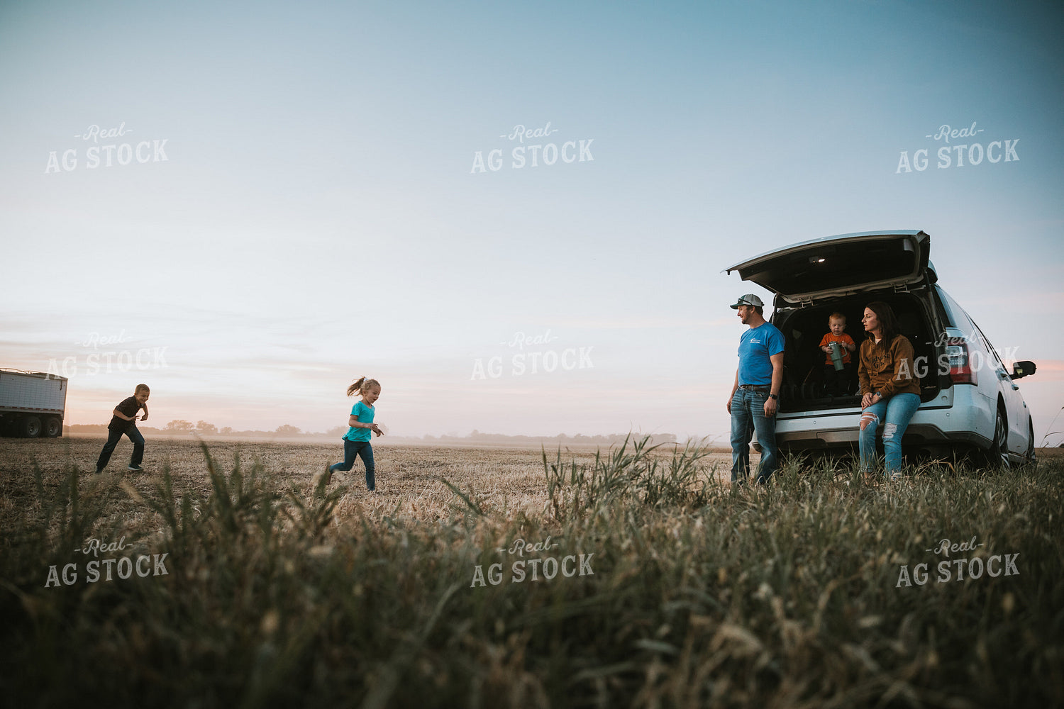 Farm Family in Field 7011
