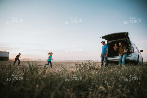 Farm Family in Field 7011