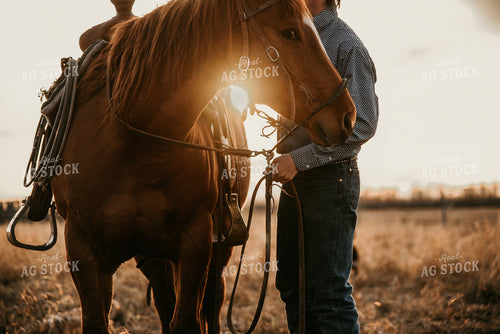Rancher with Horse 64026