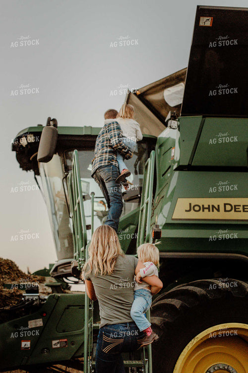 Farm Family Going for a Ride at Harvest 9283