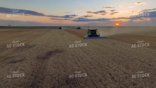 Aerial of Wheat Harvest 199020